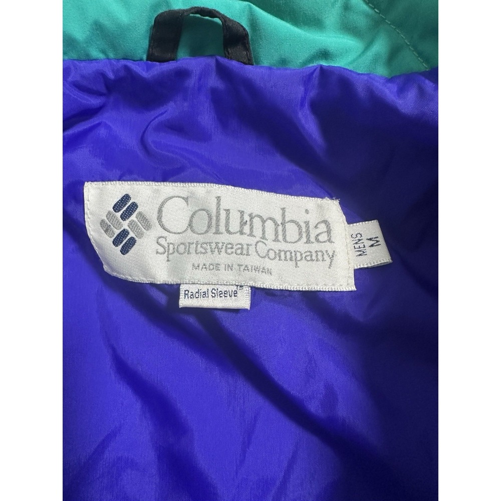 Columbia Vamoose Purple/Green Full Zip Outer Layer Jacket Men's Medium - Picture 5 of 7